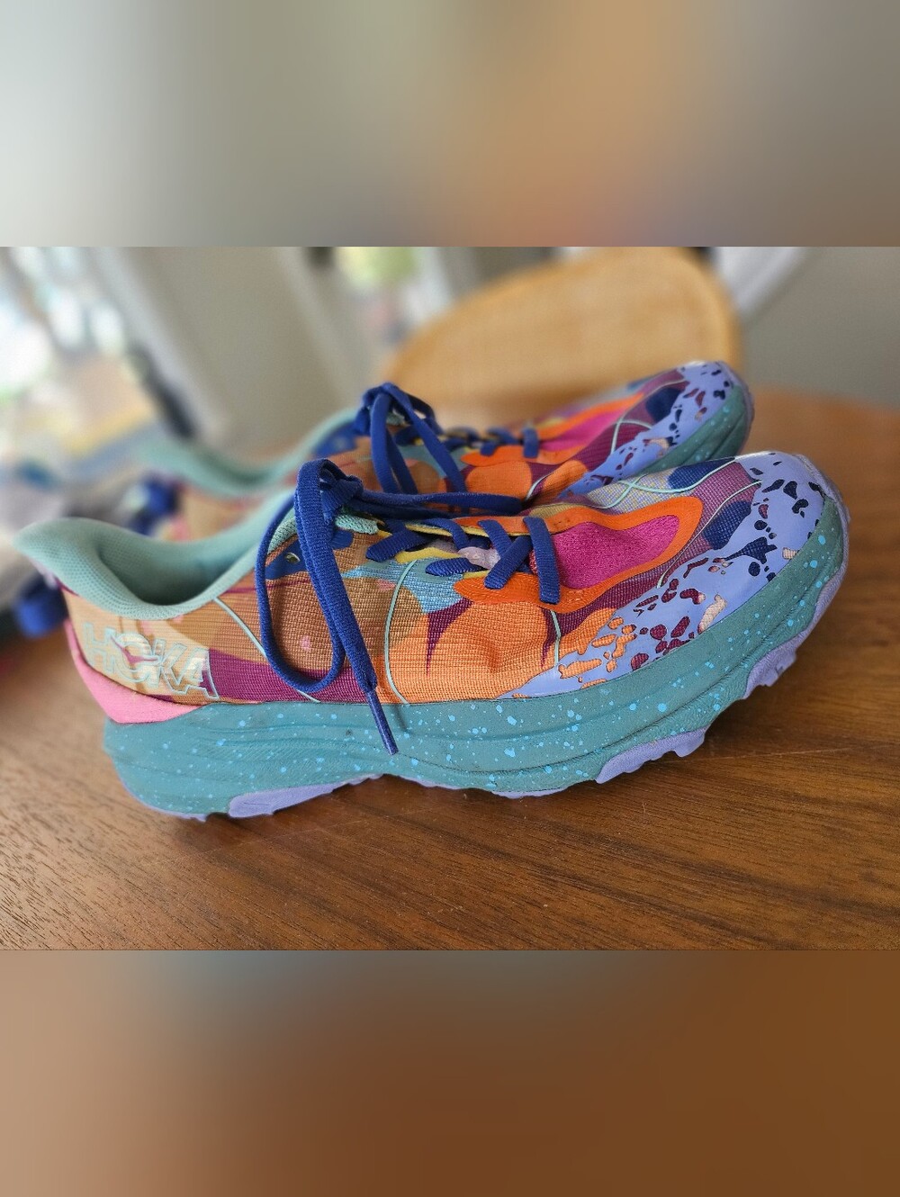Hoka Speedgoat 6 Studio Proba Sneakers Teal, Orange & Pink, Purple 6MD